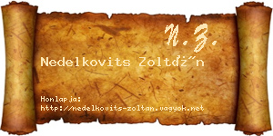 Nedelkovits Zoltán névjegykártya